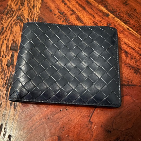 Authentic Bottega Veneta Navy Blue Wallet - Picture 6 of 11